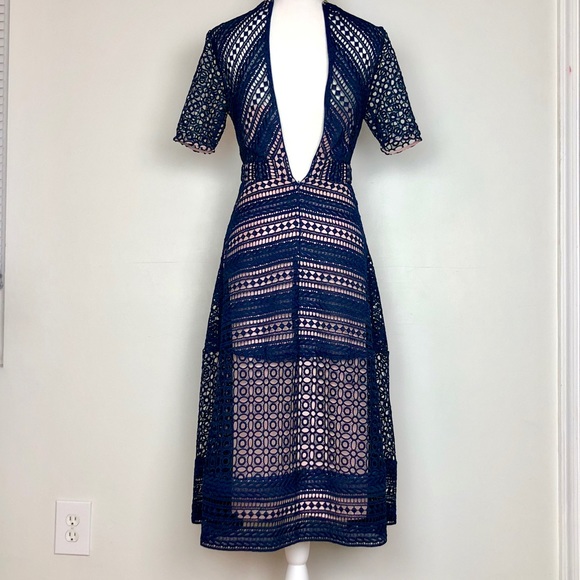 DONATED - ASOS Premium Occasion Lace Midi Dress - Picture 8 of 8